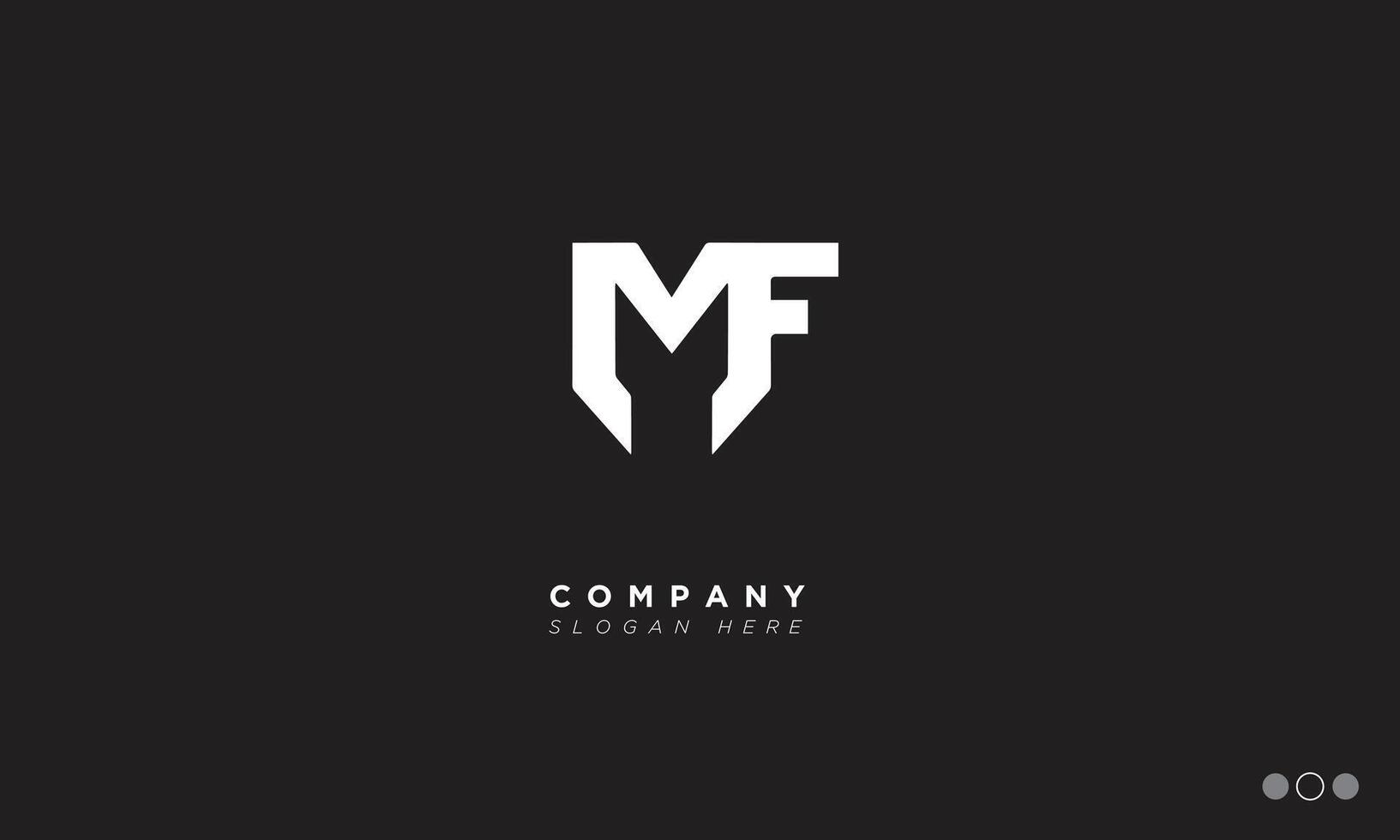 MF Alphabet letters Initials Monogram logo vector