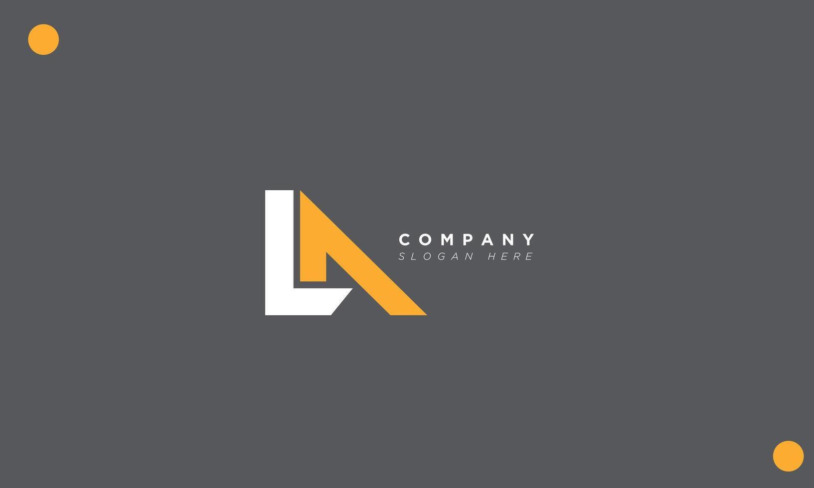 LA Alphabet letters Initials Monogram logo vector