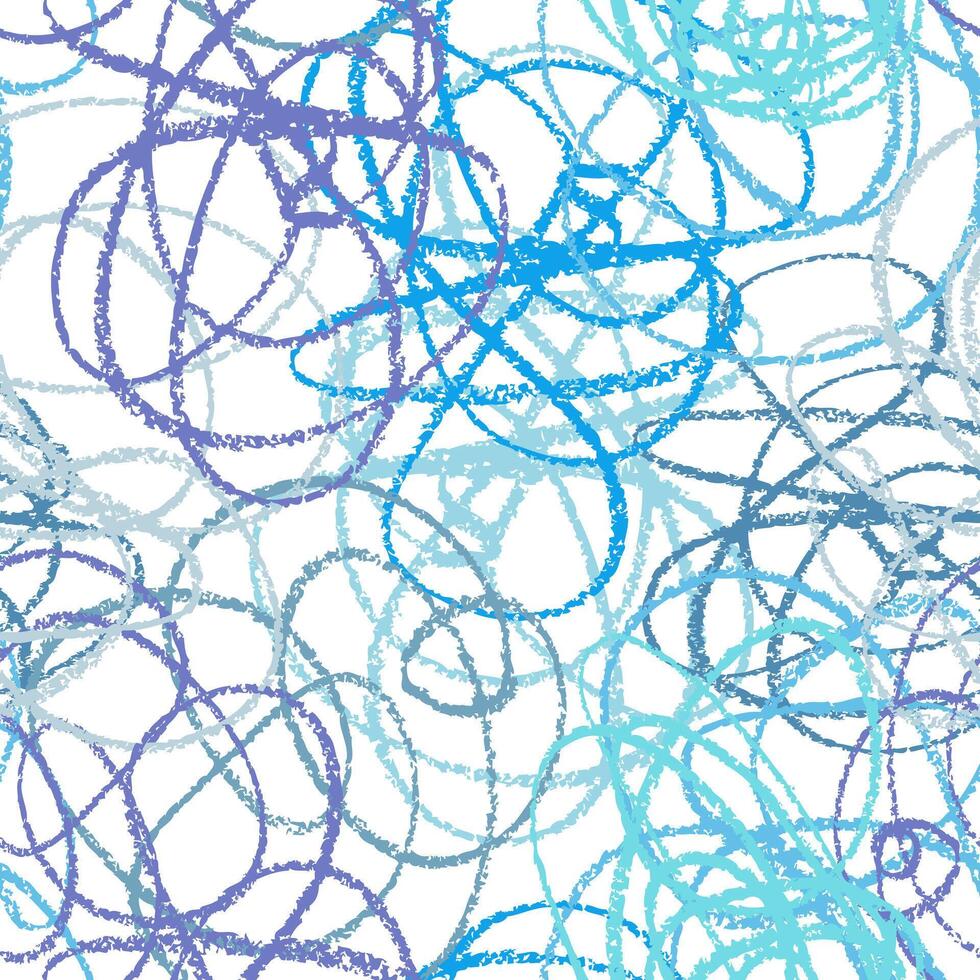 Hand drawn line seamless pattern. Doodle design element. vector