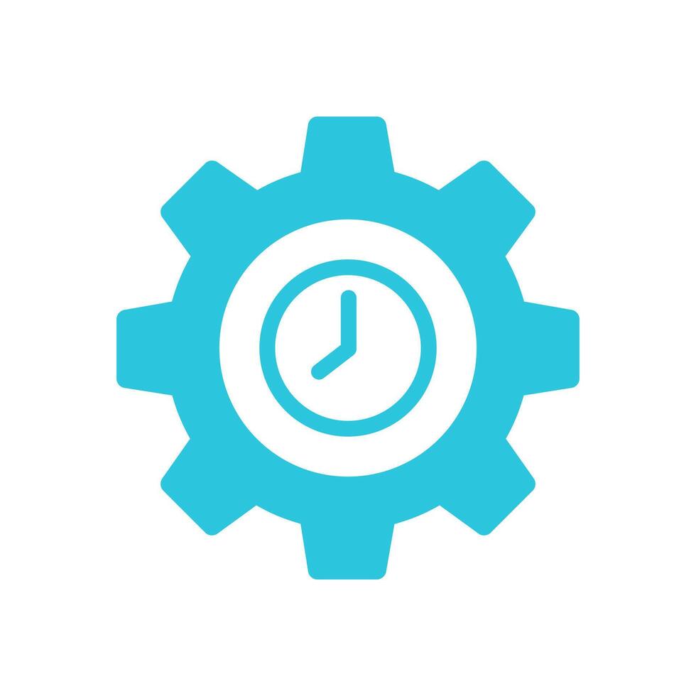 Effective Time. isolated on white background. From blue icon set. vector