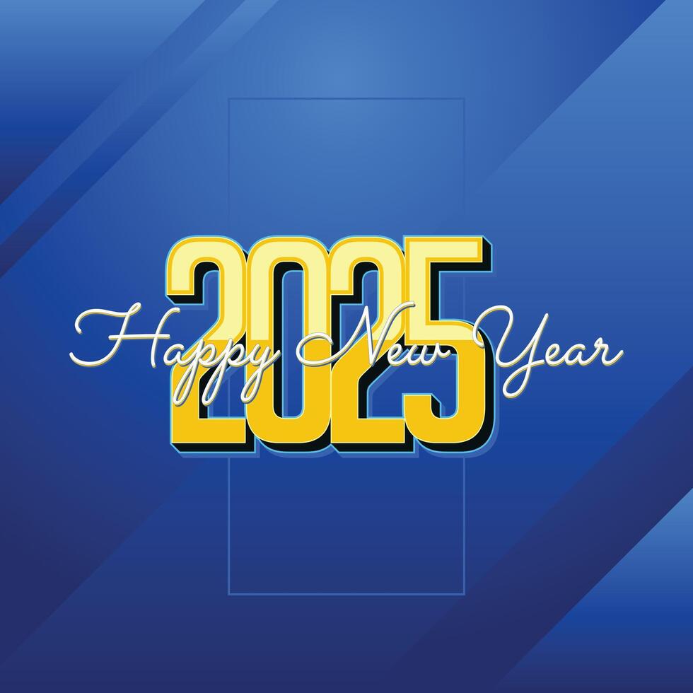 Happy New Year 2024 modern number and letter element design vector