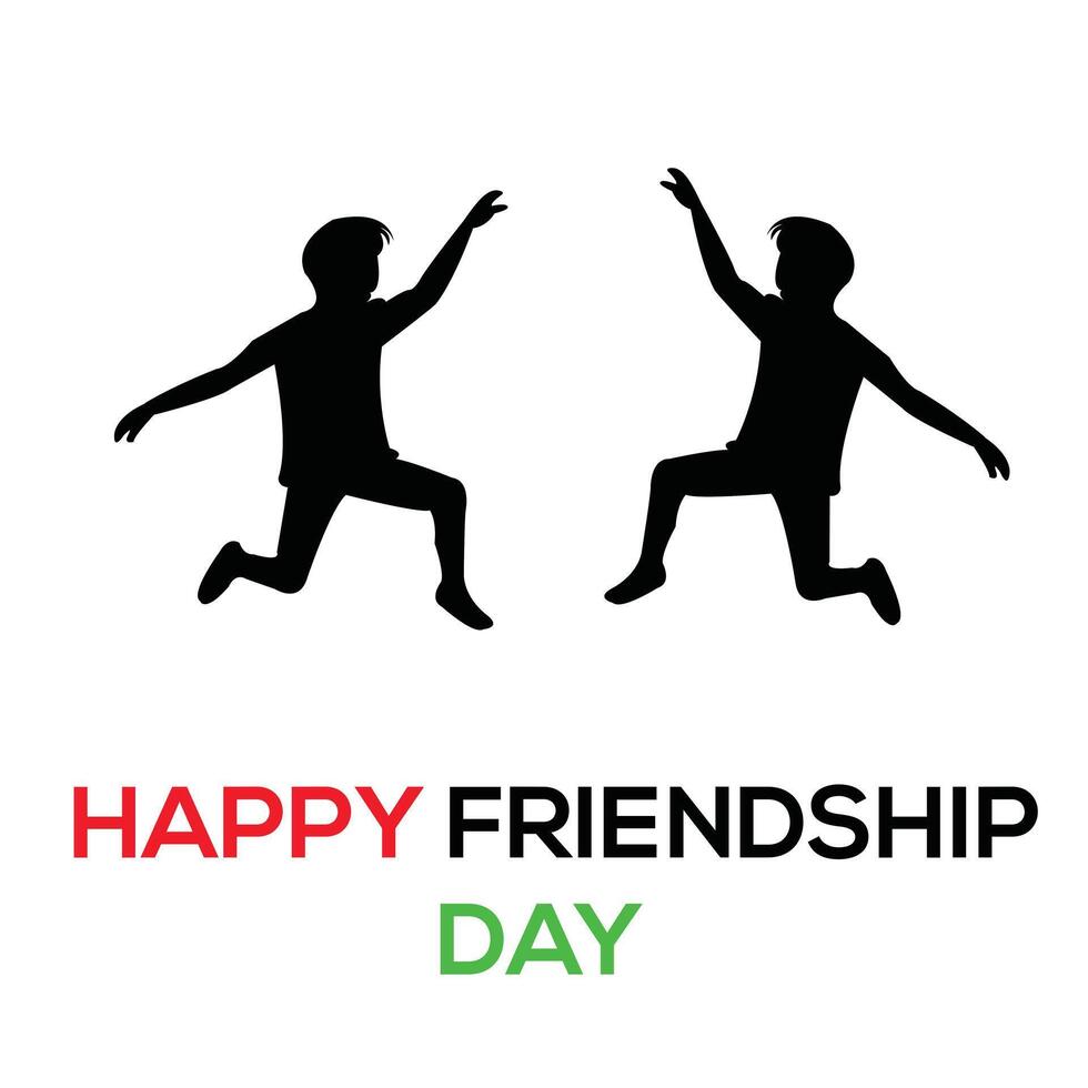 Happy friendship day illustration vector
