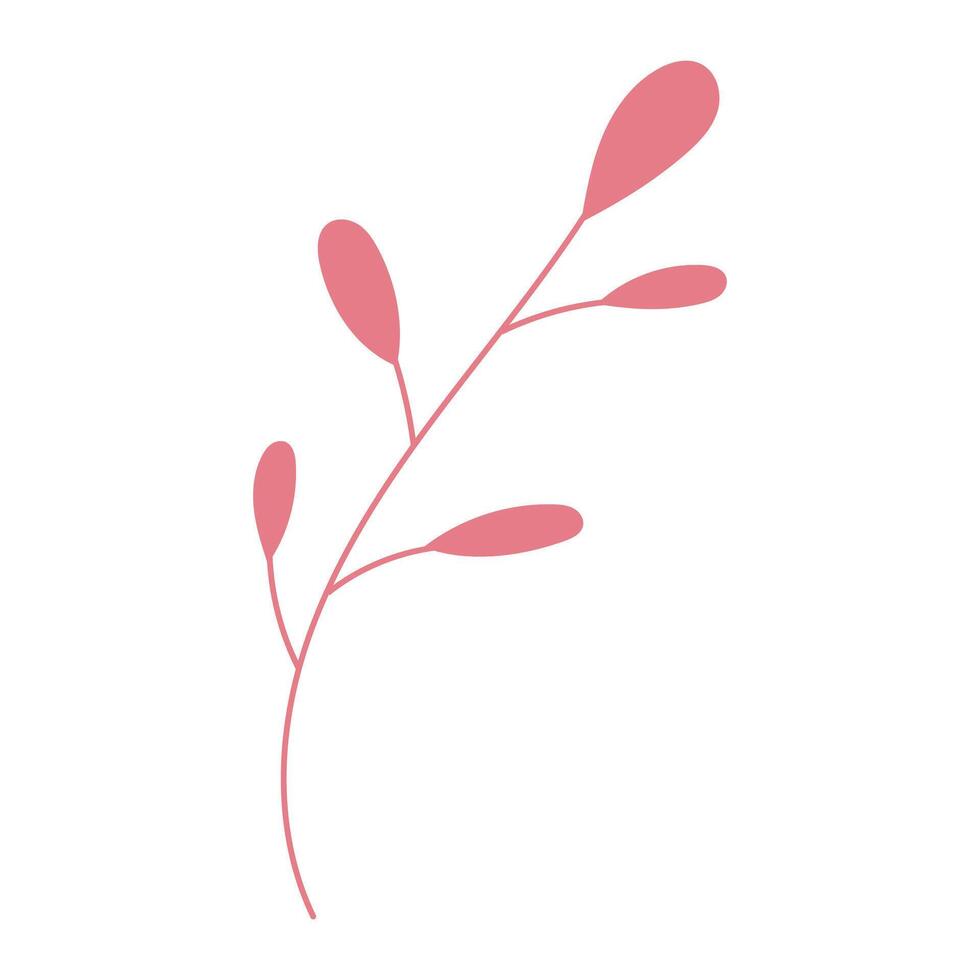 Hand drawn autumn leaves illustration isolated on a white vector
