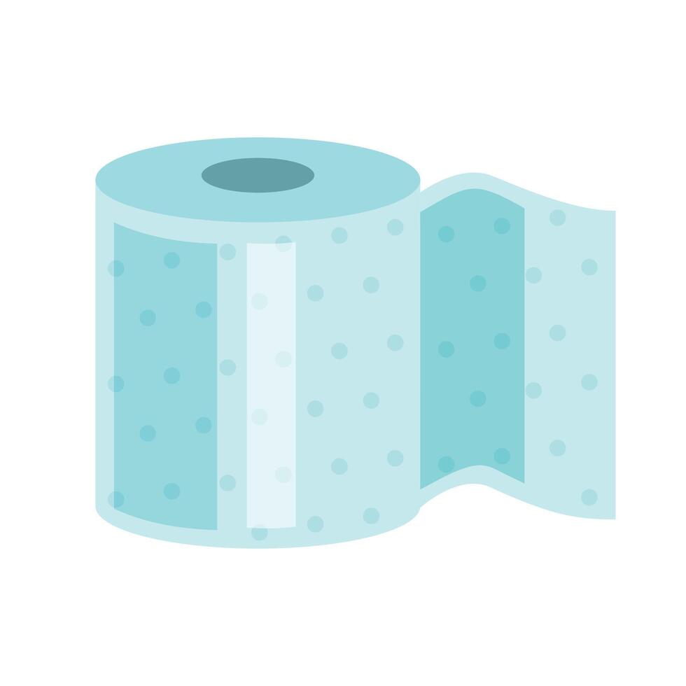 Toilet Paper Roll Isolated on White Background vector