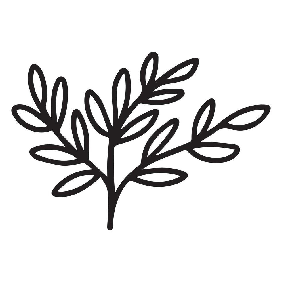 Flat design simple flower illustration on white vector