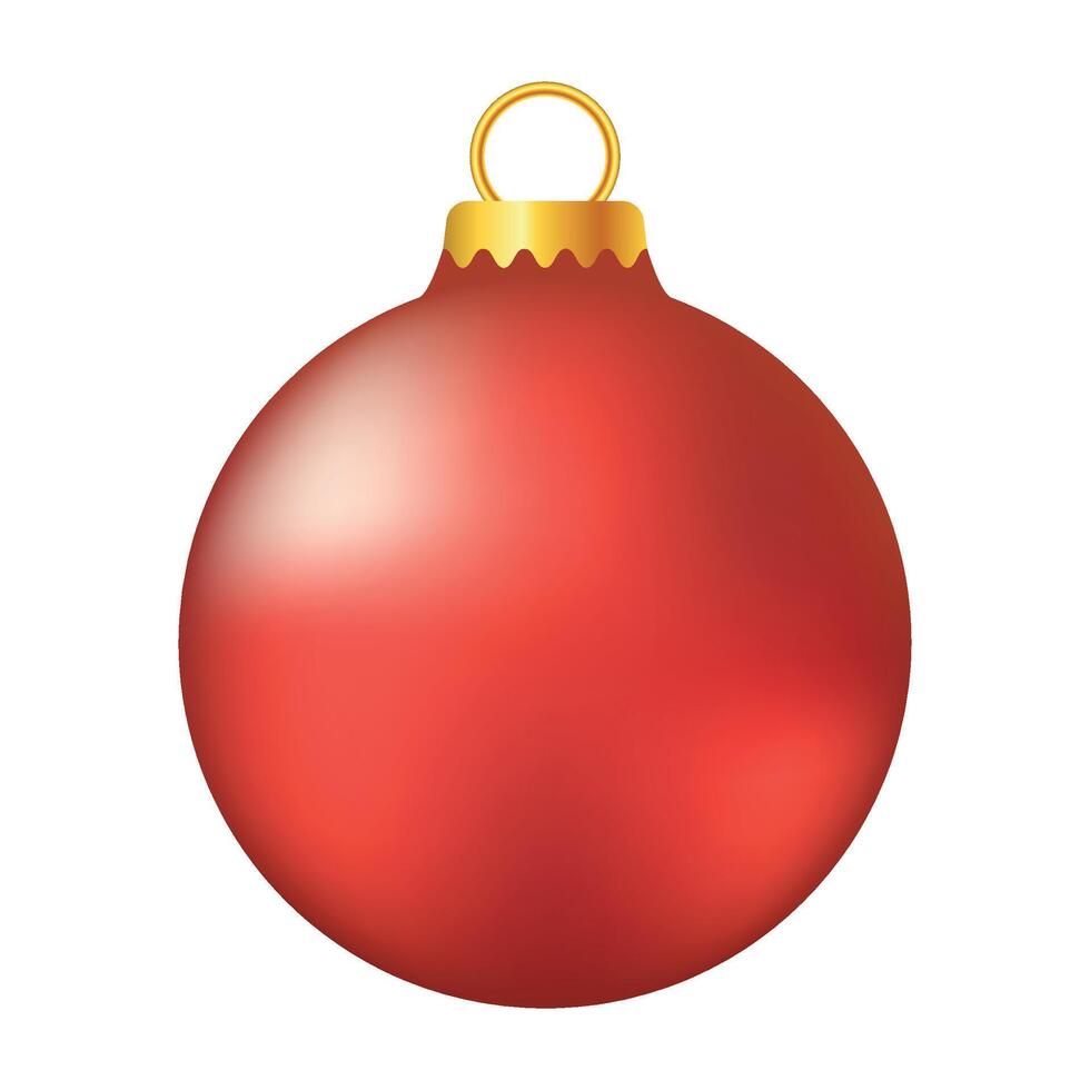 christmas ball ornament illustration on a white background vector