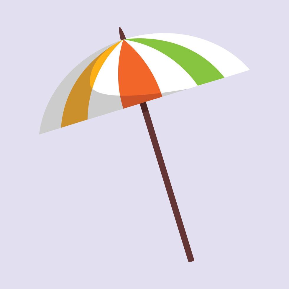 Umbrella summer protection on blue background vector