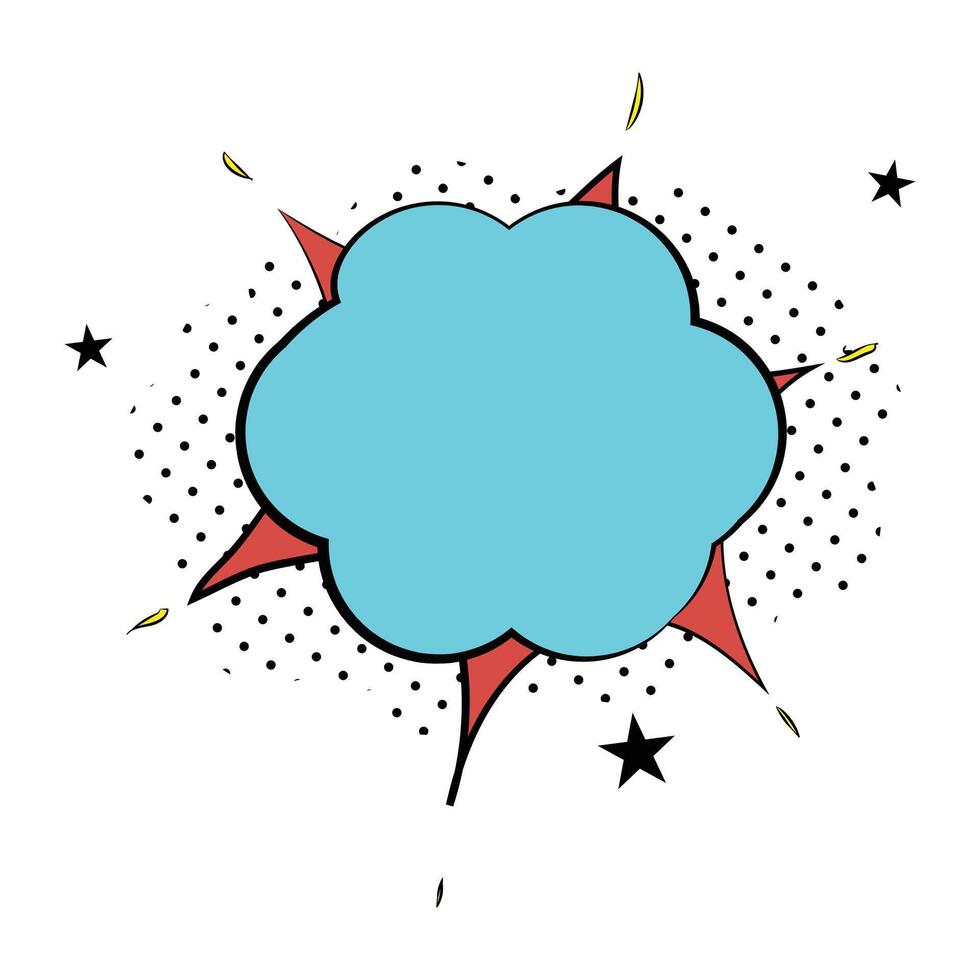 Comic bubbles element isolated illustration on a white background vector