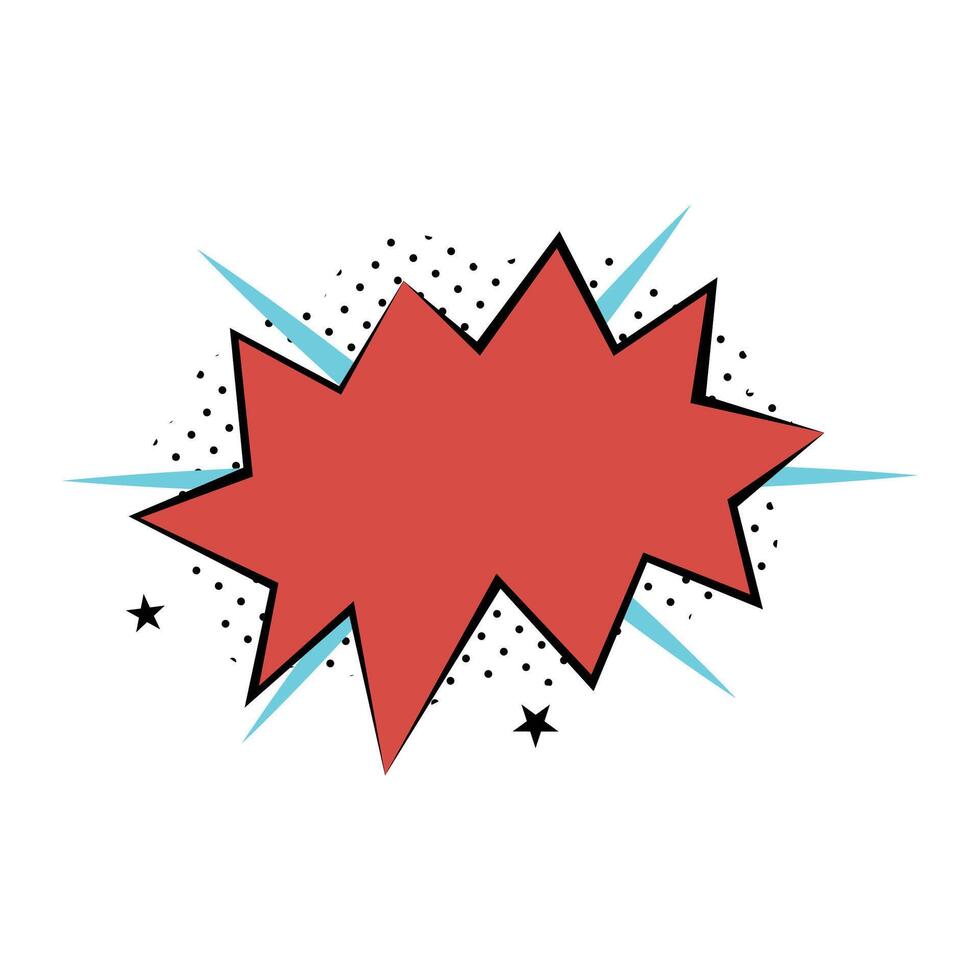 Comic bubbles element illustration isolated on white vector