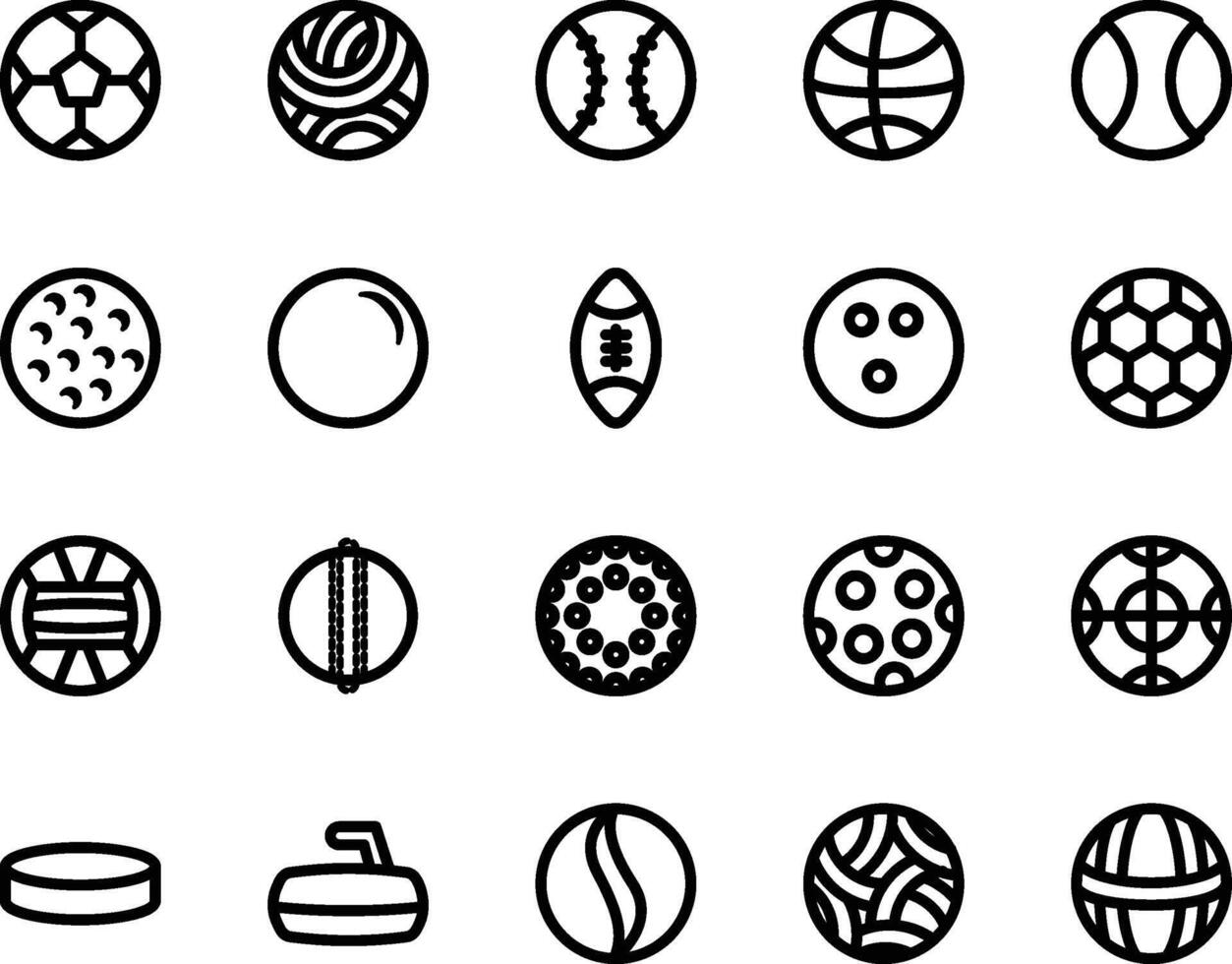 Ball icon pack vector