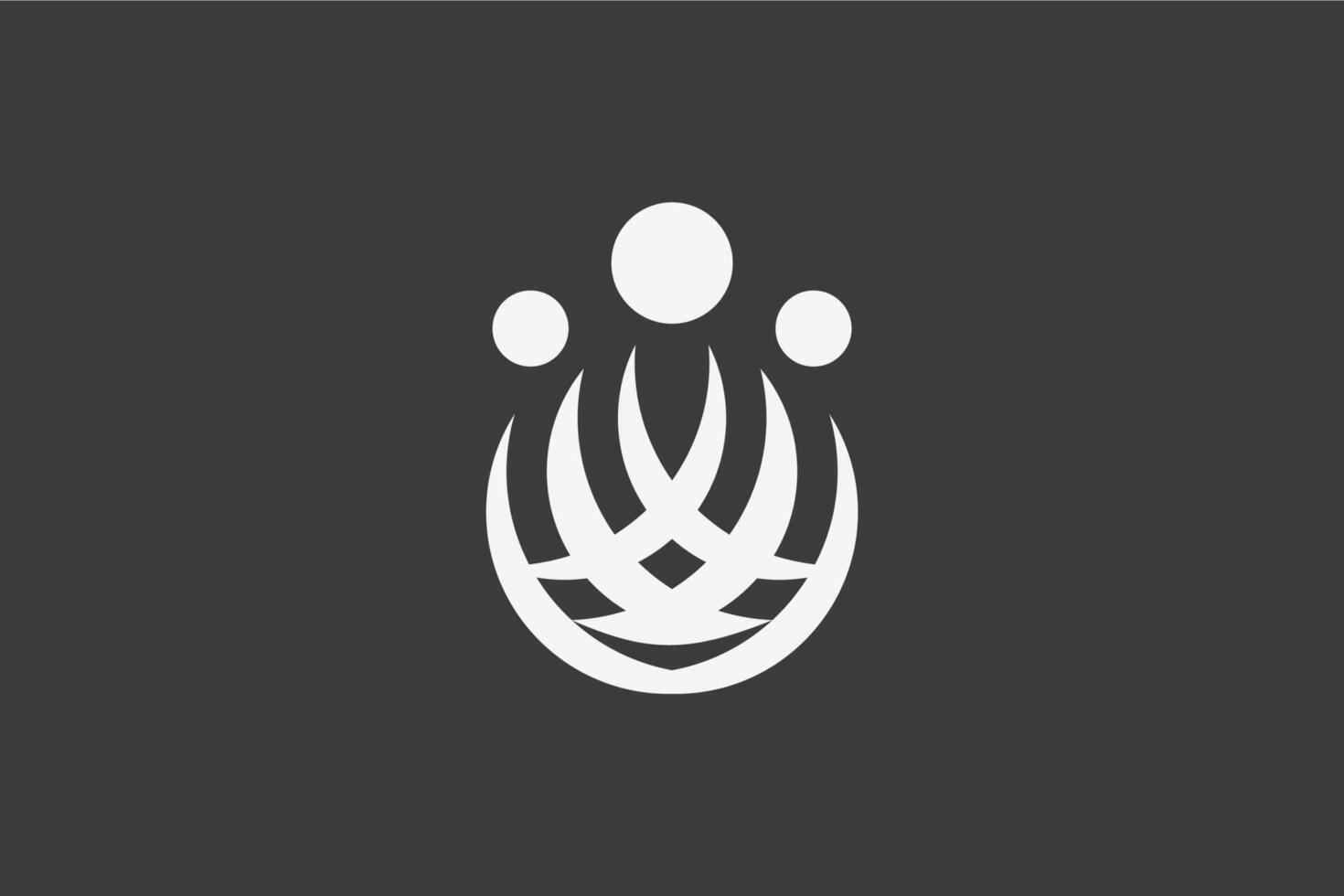 Abstract circle geometric technology logo vector