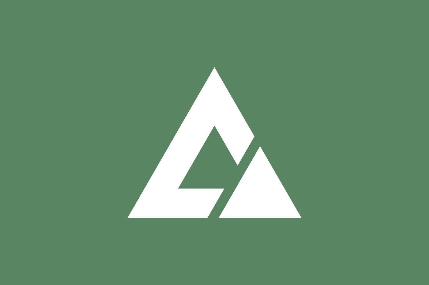 Abstract triangle modern vector