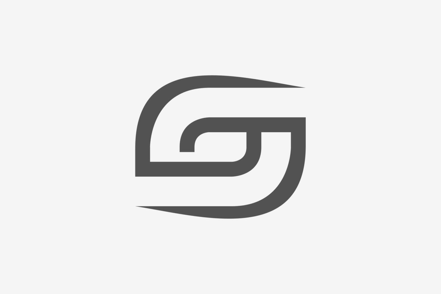 Geometric abstract letter G vector