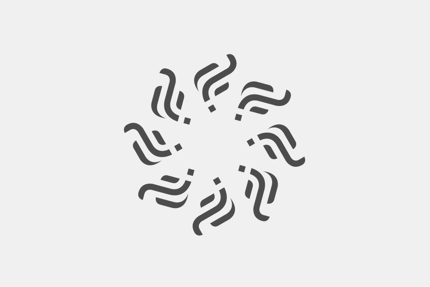 Abstract circle geometric vector