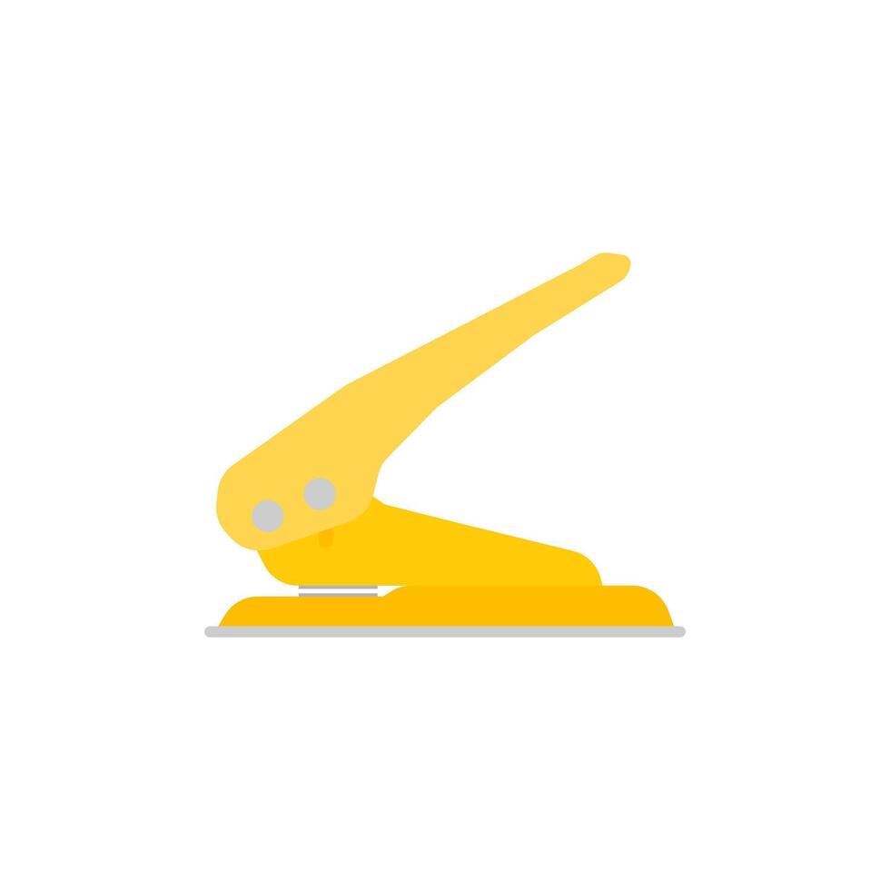 hole puncher stationery equipment sign. isolated contour symbol on white background vector