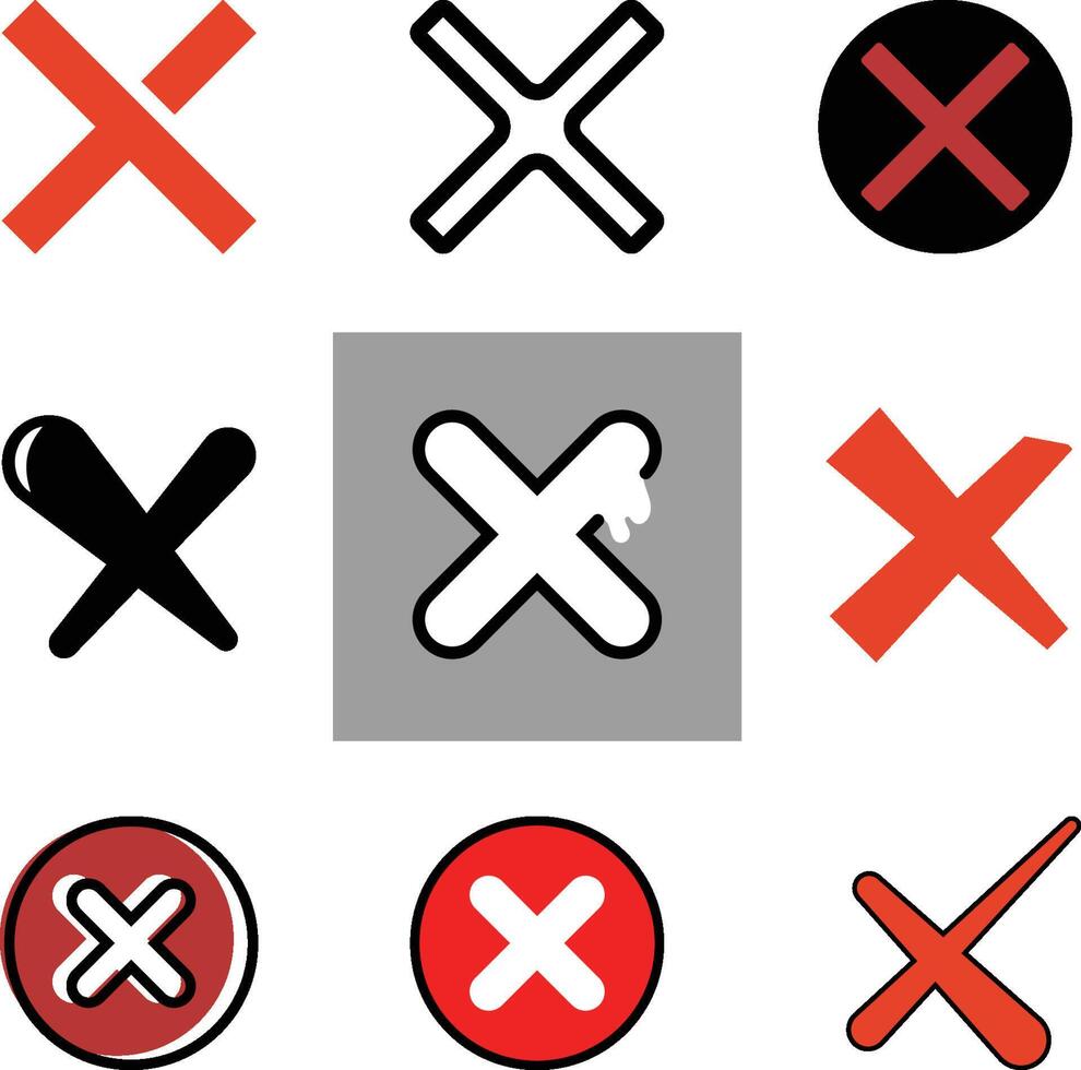 Cross icon stock vector