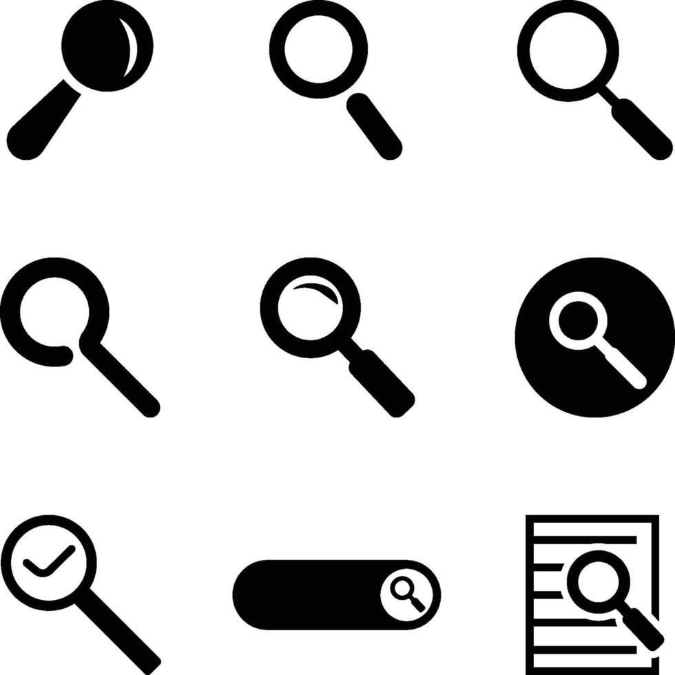 Search icon illustration vector