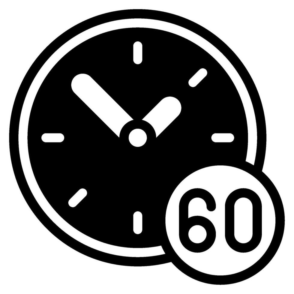 Second Time and Date icon illustration vector