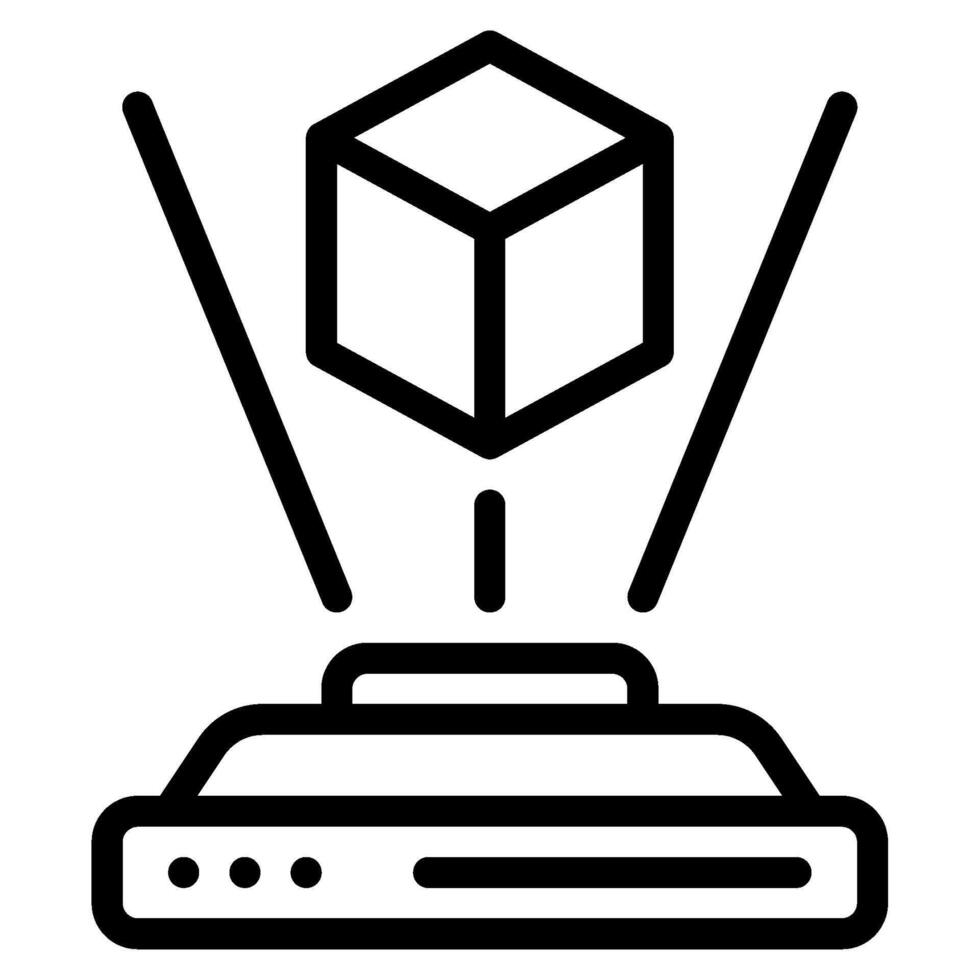 Hologram Cyber punk icon illustration vector