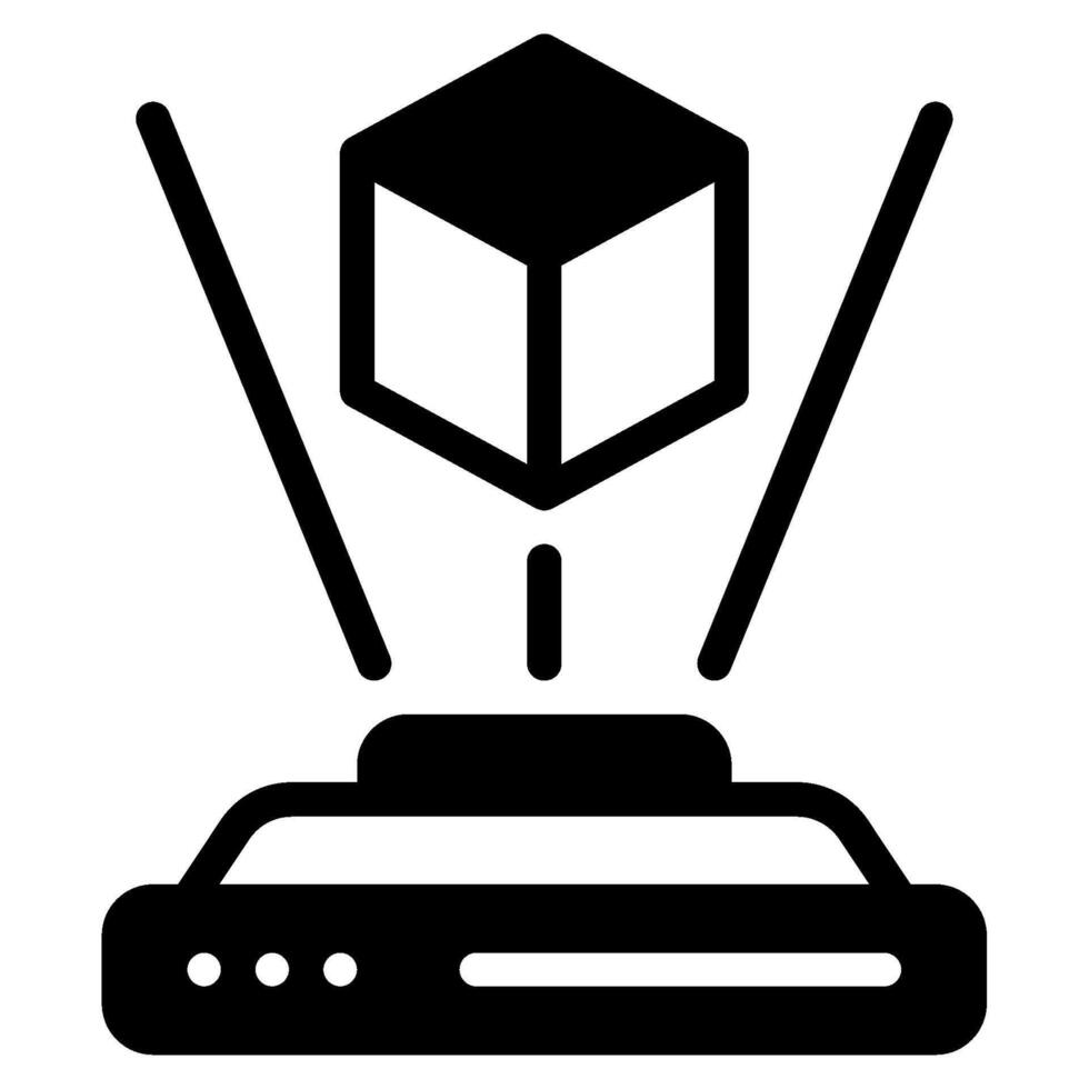 Hologram Cyber punk icon illustration vector