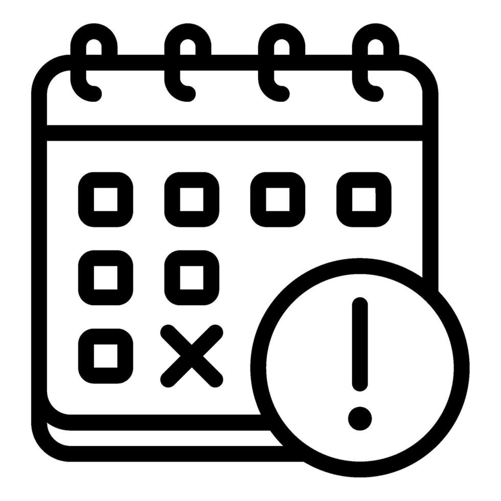 Deadline Time and Date icon illustration vector