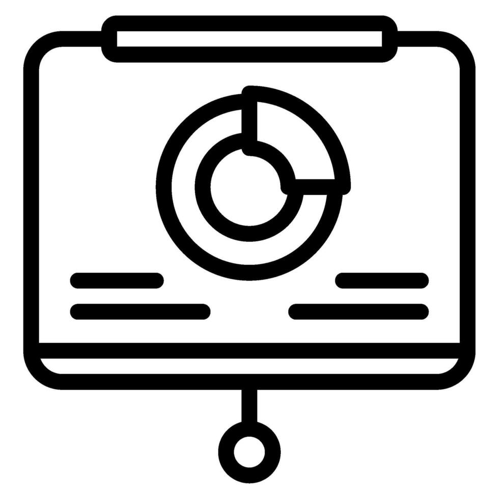 Presentation Business management icon illustration vector