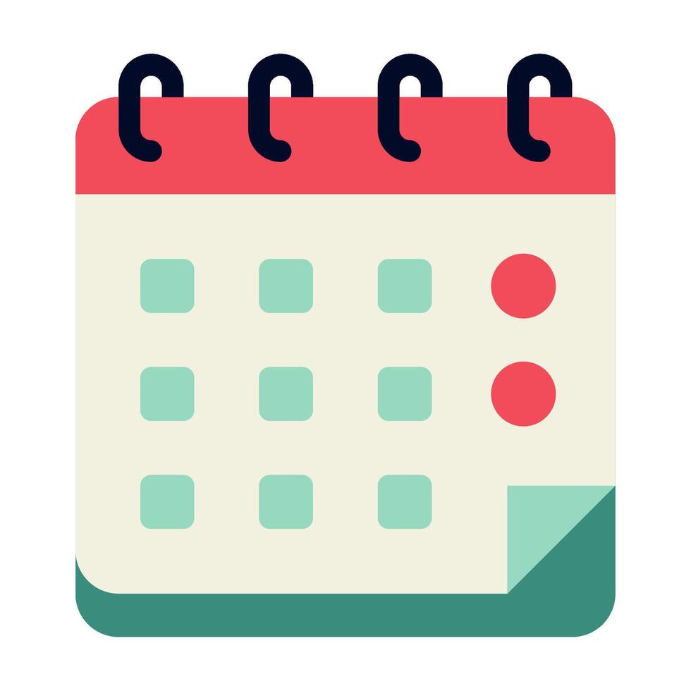 Weekend Time and Date icon illustration vector