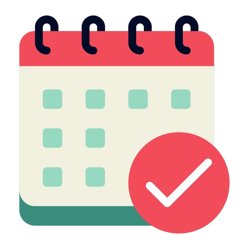 Appointment Time and Date icon illustration vector