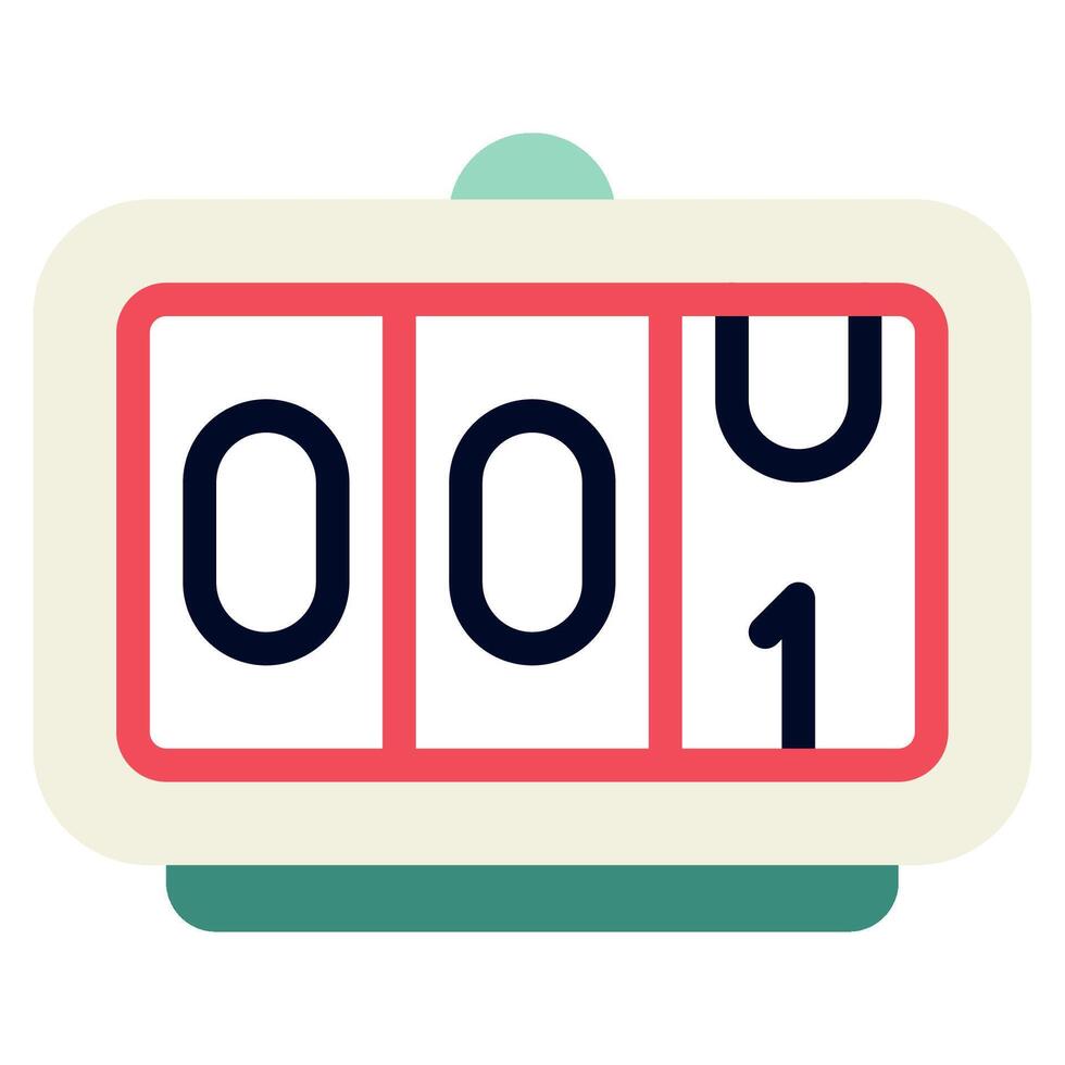 Countdown Time and Date icon illustration vector