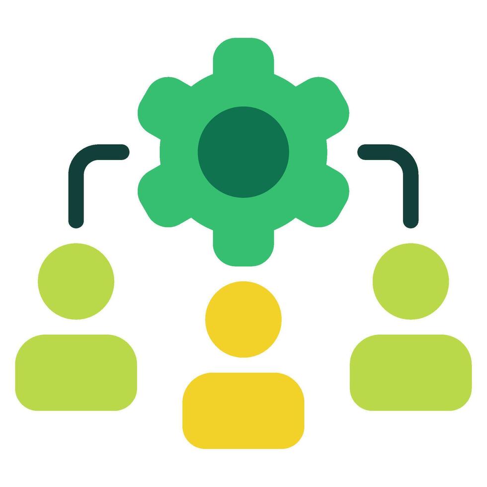 Resources Business management icon illustration vector