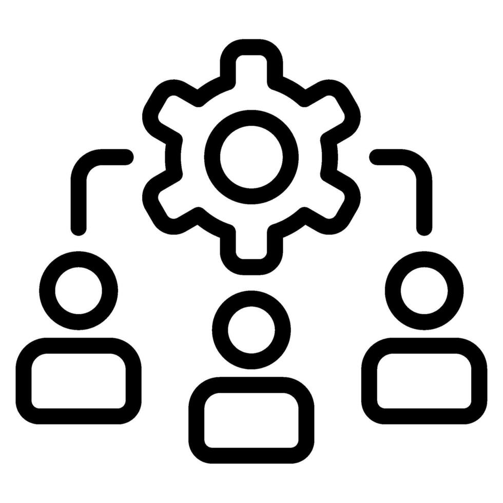 Resources Business management icon illustration vector