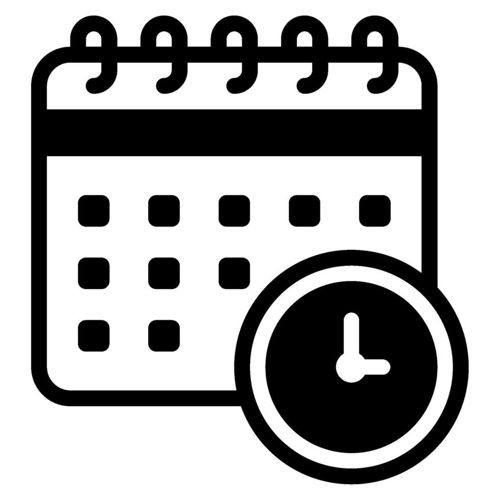 Schedule Business management icon illustration vector