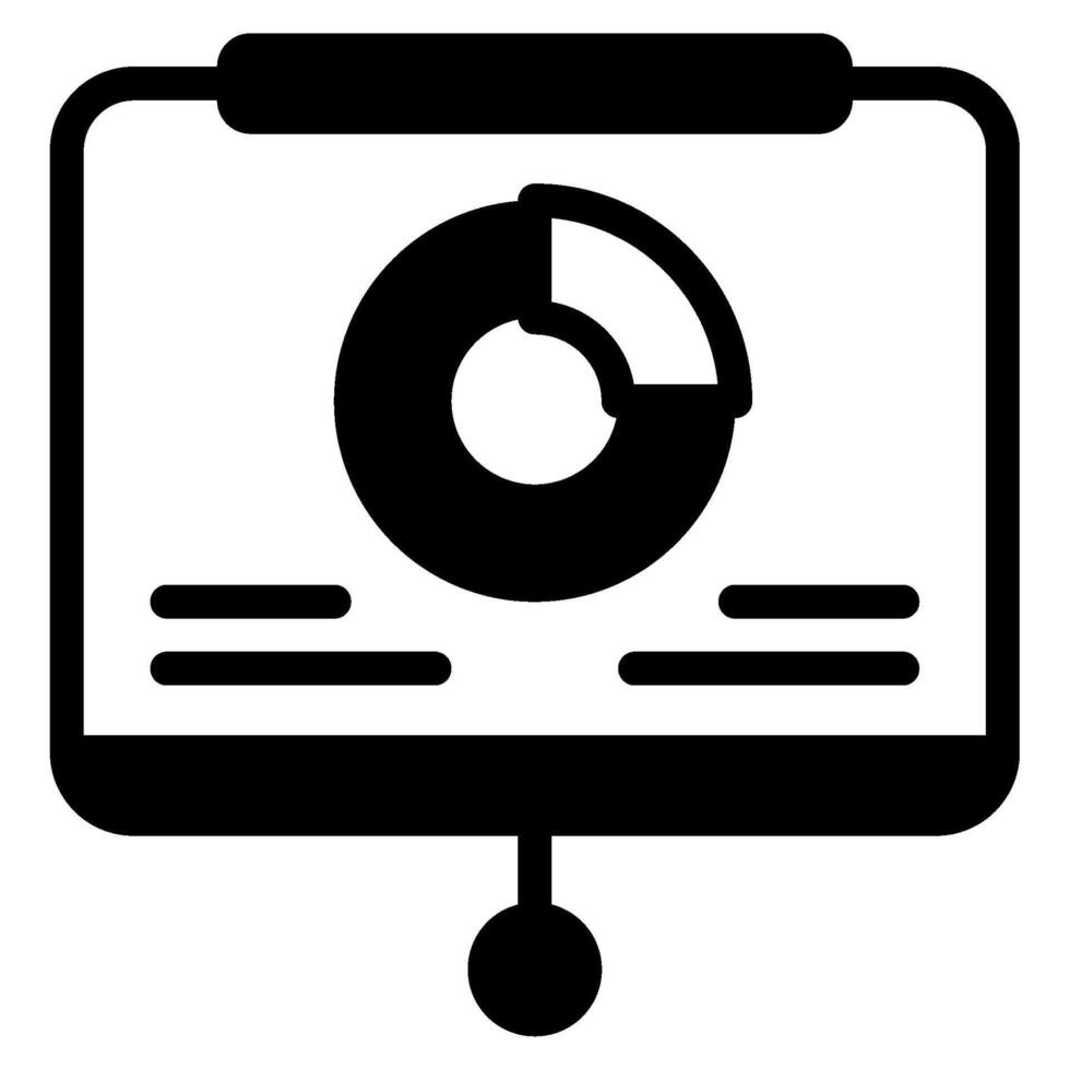 Presentation Business management icon illustration vector