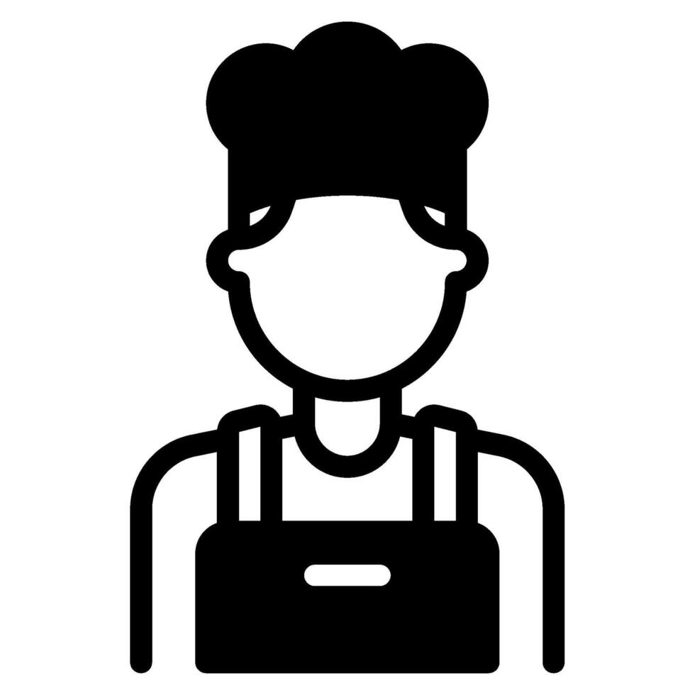 Chef avatar job icon illustration vector