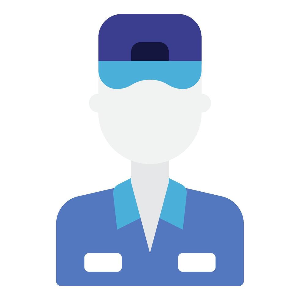 Mechanic avatar job icon illustration vector