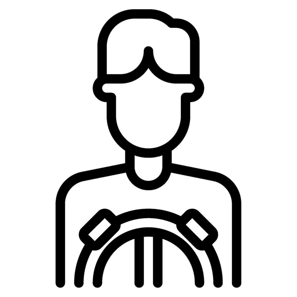 Driver avatar job icon illustration vector