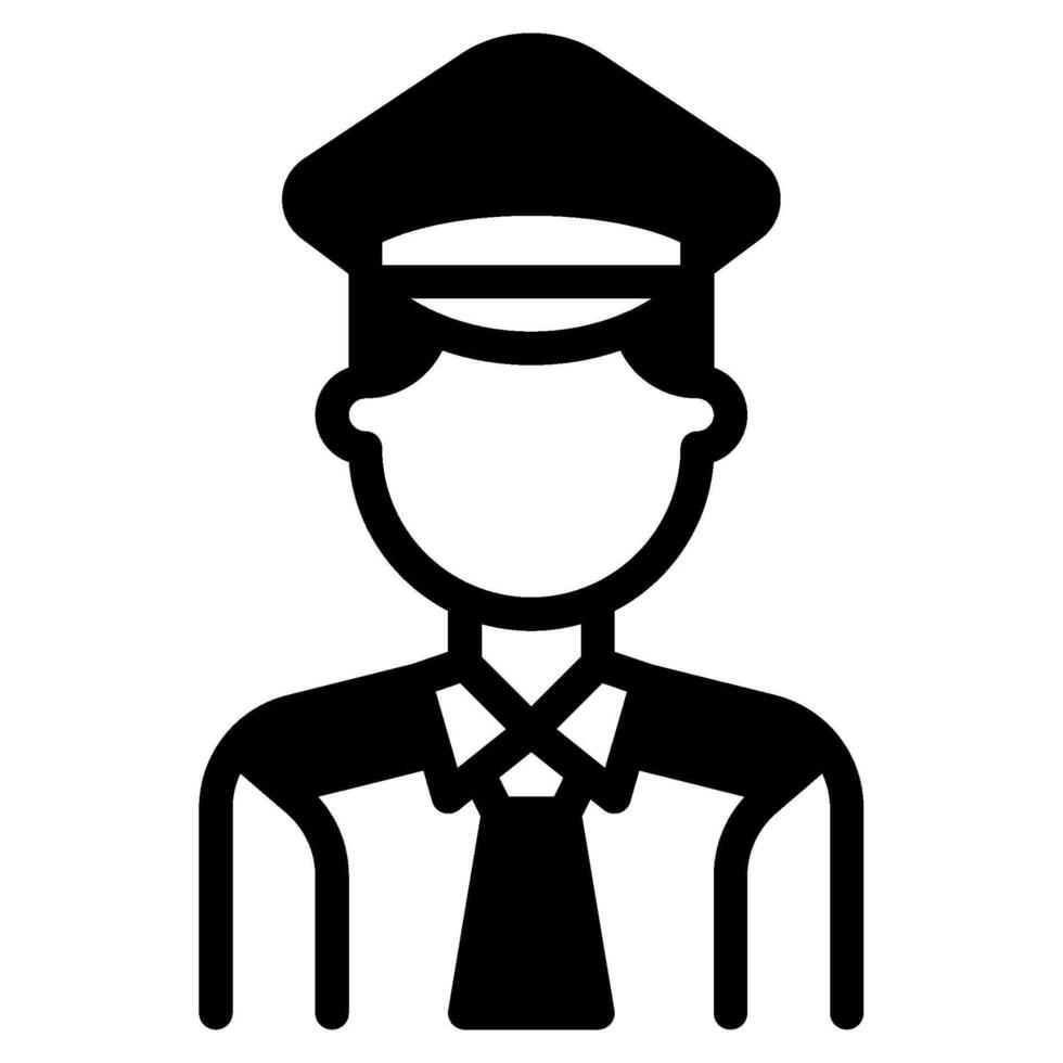 Police avatar job icon illustration vector