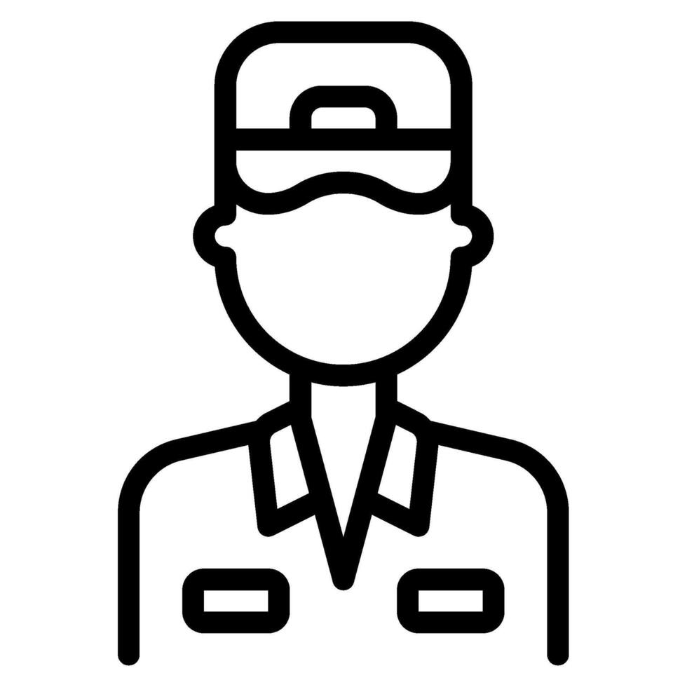 Mechanic avatar job icon illustration vector