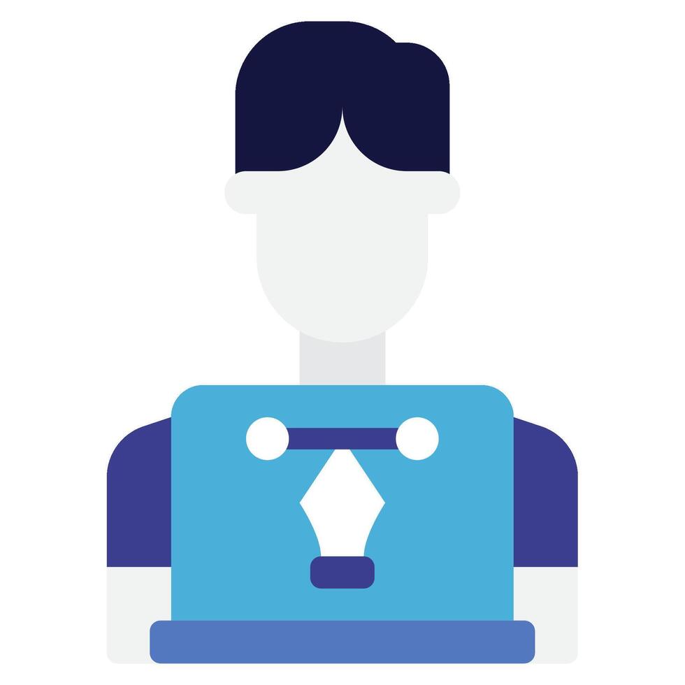 Programmer avatar job icon illustration 49313832 Vector Art at Vecteezy