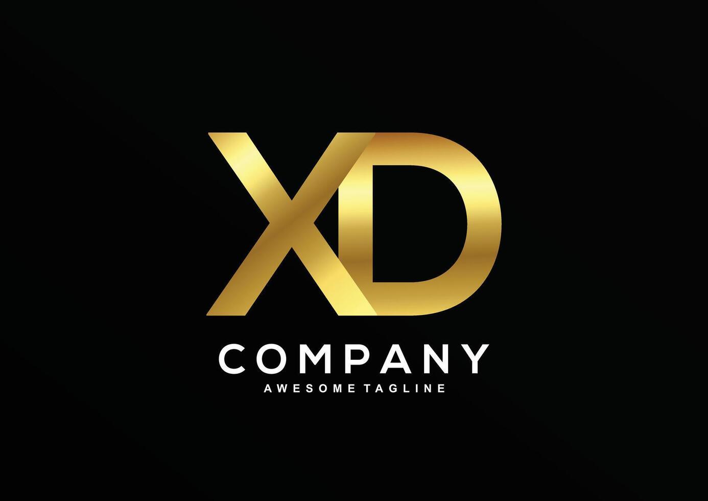 Luxury letter V and T with gold color logo template vector