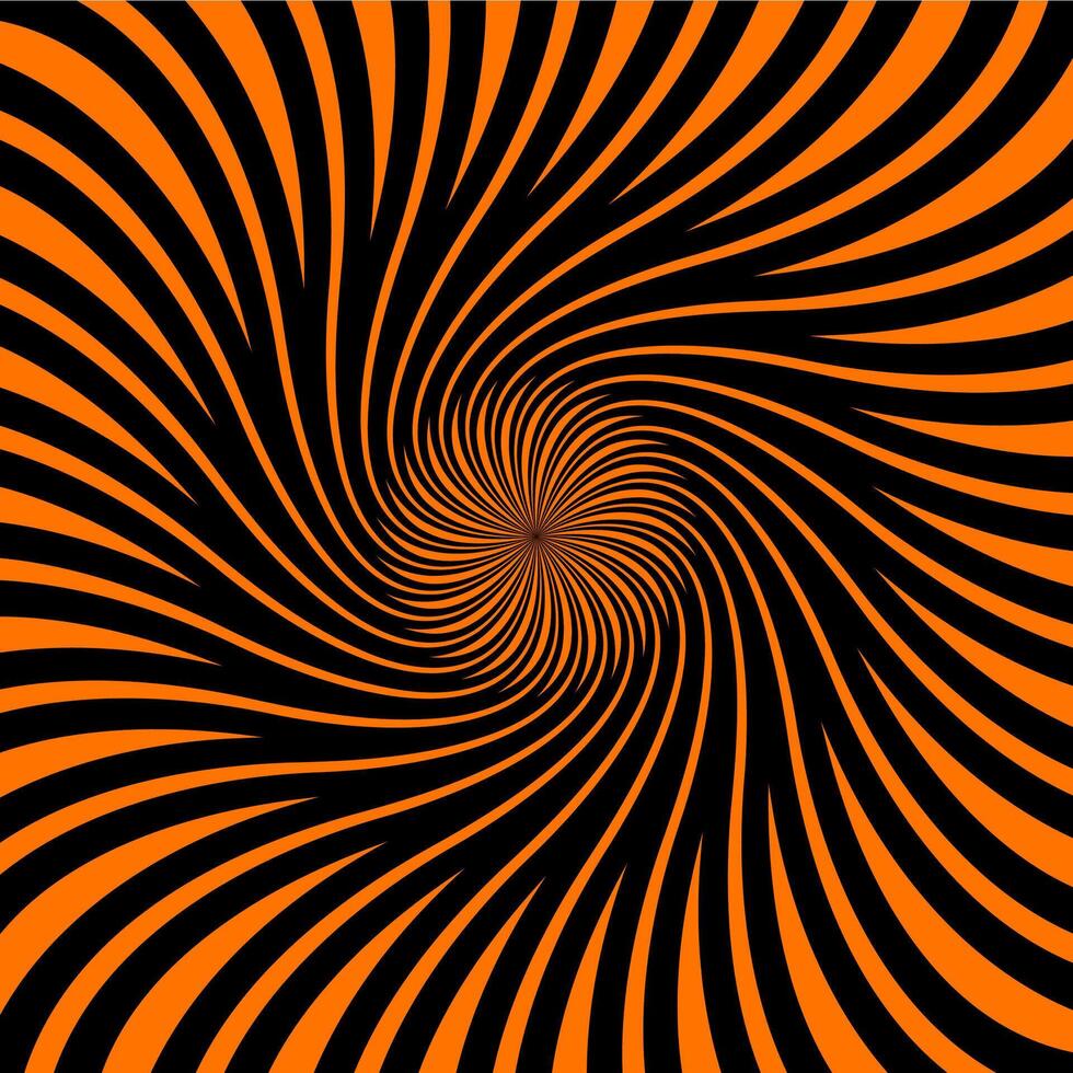 Psychedelic hypnotic Halloween spiral pattern vector