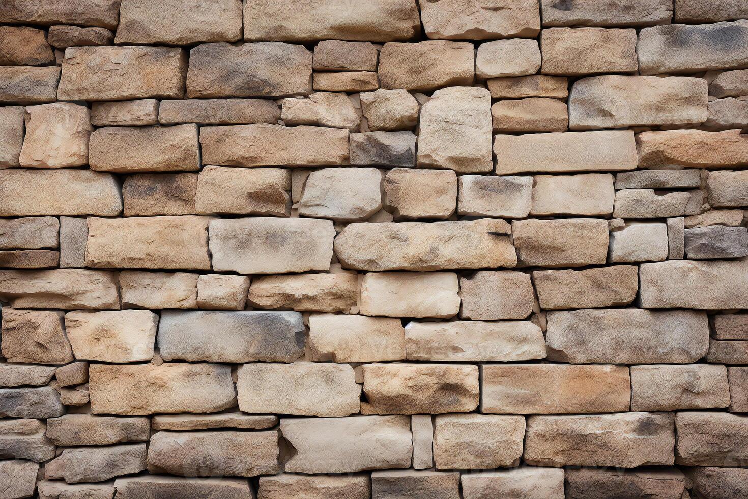 Vibrant Stone Wall with Multi-Colored Stones Textured Masonry and Natural Stonework for Architectural Design and Rustic Wall Aesthetics photo