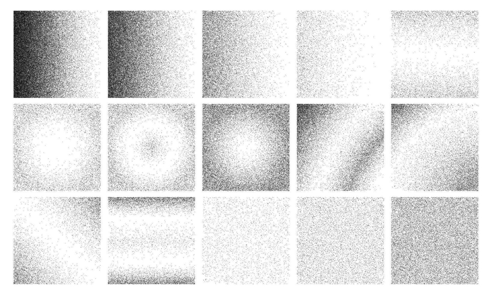Grain gradient backgrounds, grunge dust textures vector