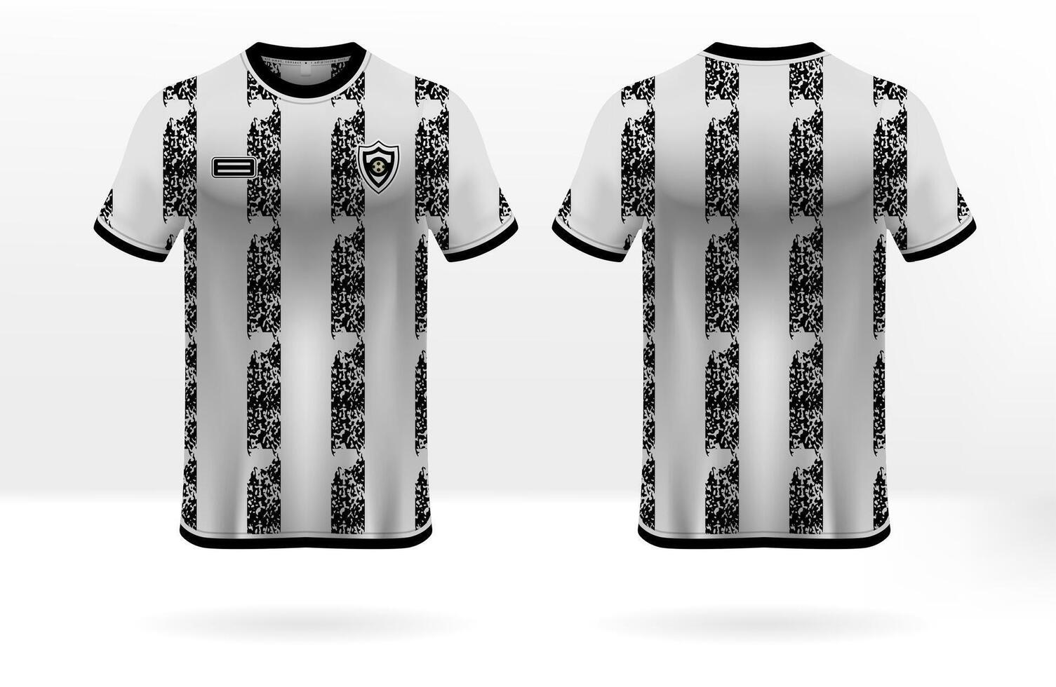 Black and white jersey design background vector