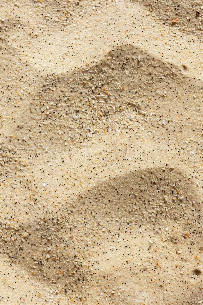 Fine sand at a beach background. Subtle patterns and textures under soft sunlight. photo
