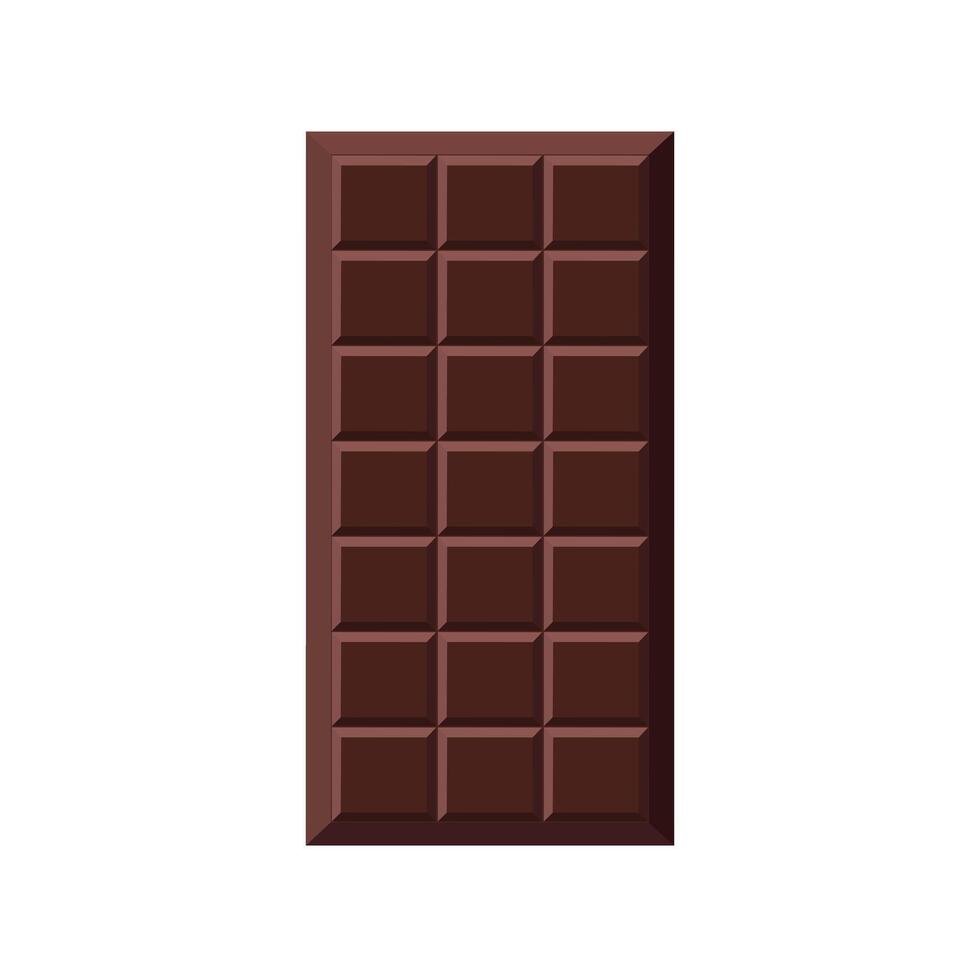 Chocolate bar on transparent background vector