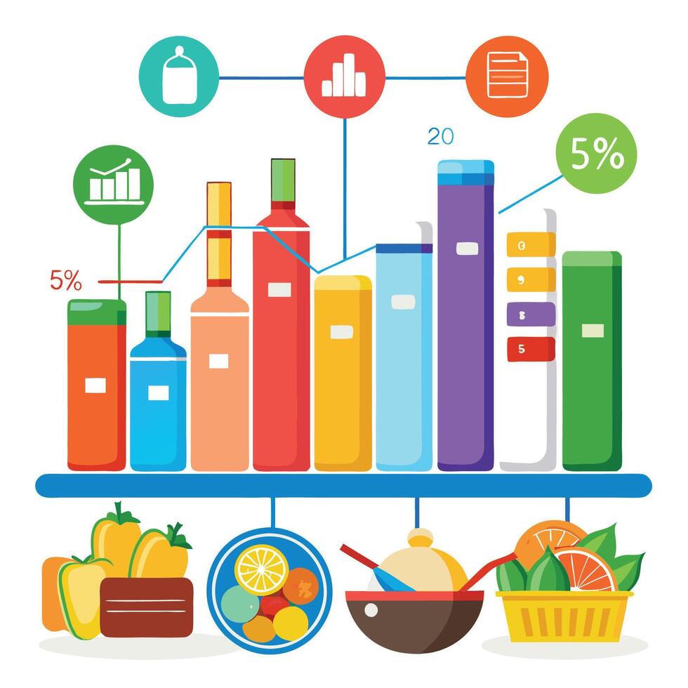 Personal Finance Budgeting and Savings Graphic vector