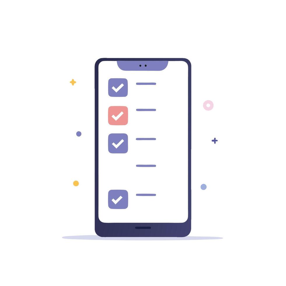 Illustration of Completed Checkmark for UI vector