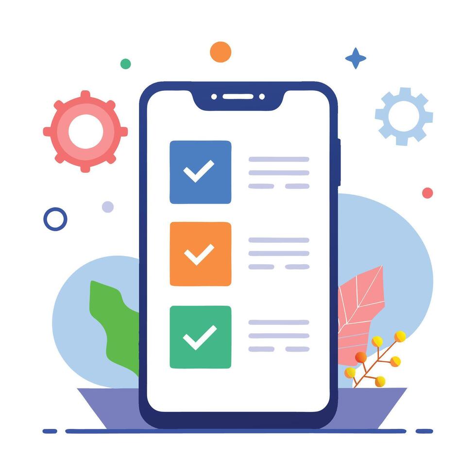 Completed Status Symbol for UI Design vector