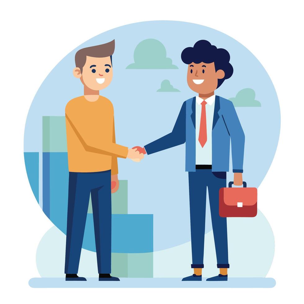 HR Management Relationship Illustration vector